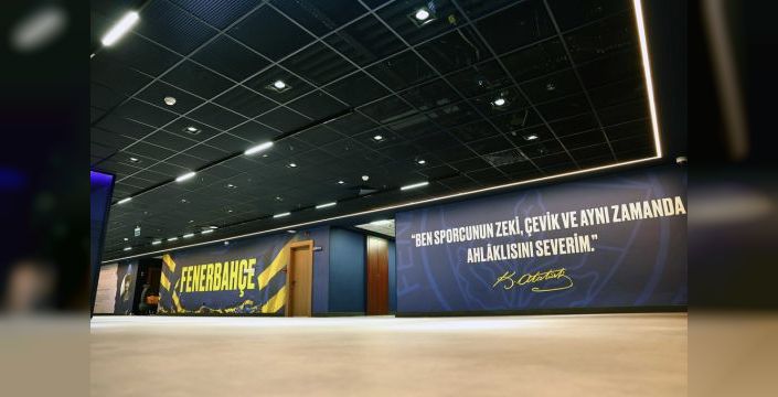 Fenerbahçe'nin stadındaki soyunma odaları yenilendi