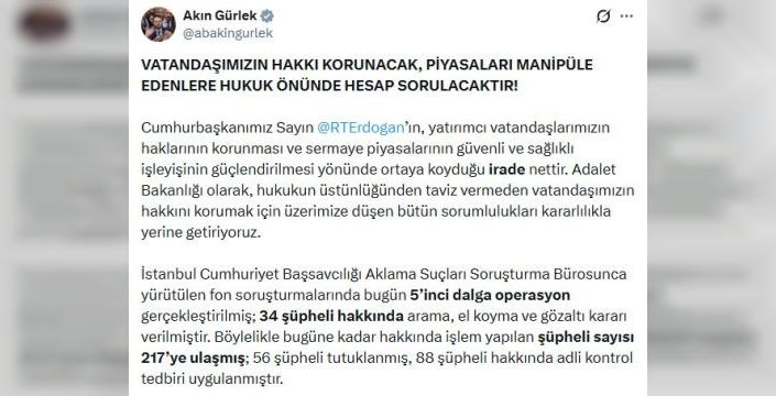 Fon soruşturmalarında 34 şüpheli için gözaltı kararı alındı