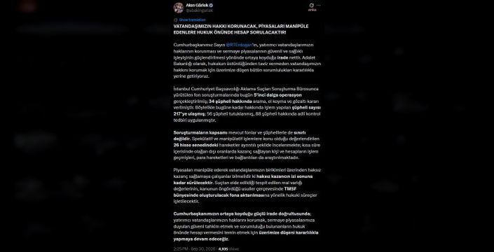 Fon soruşturmasında 34 şüpheliye gözaltı