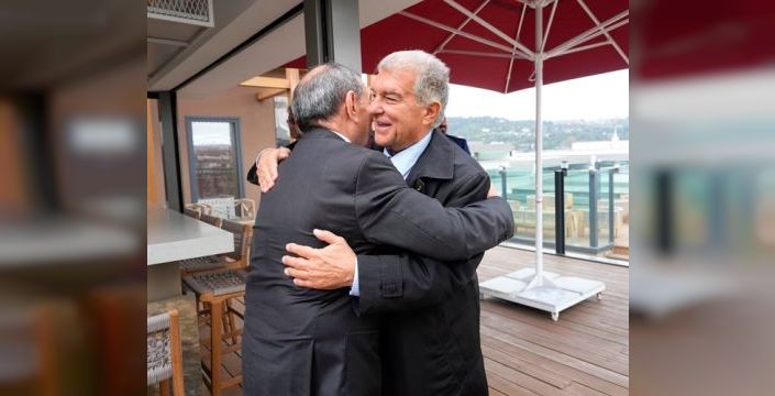 Galatasaray ve Barcelona yöneticileri yemekte buluştu