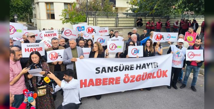 Gazeteciler sansüre karşı Diyarbakır'da yürüdü