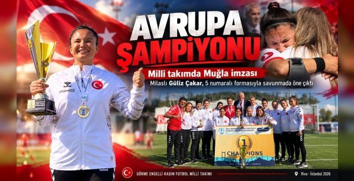 Güliz Çakar, Avrupa Şampiyonu kadın milli takımda yer aldı
