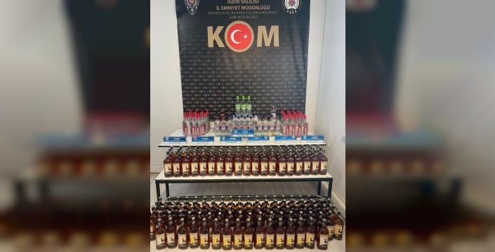 Iğdır'da kaçak içki ve sigara operasyonu yapıldı