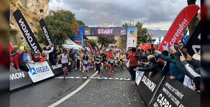 Kapadokya Ultra Trail'de 14K parkuru sonuçlandı