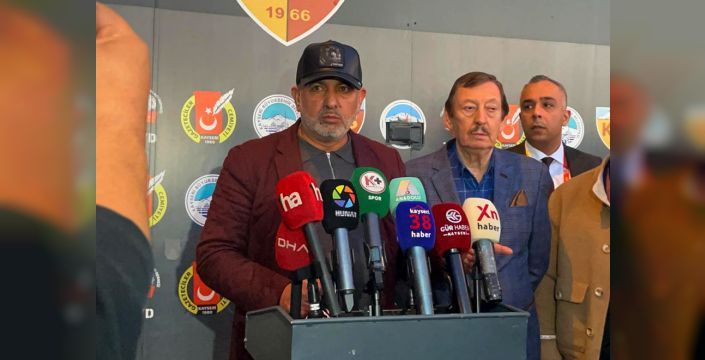 Kayserispor başkanı Selçuk Şahin'e tepki gösterdi