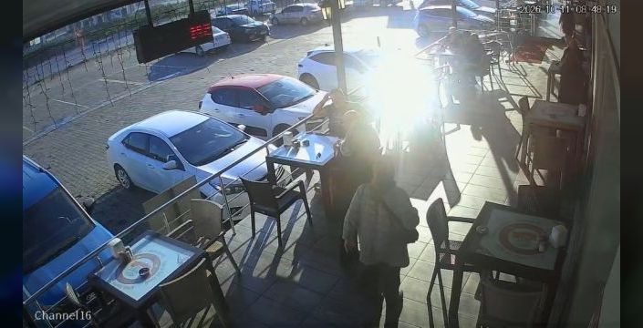 Kaza öncesi otobüs, molada yolcuların kahvaltı yaptığı anlar görüntülendi
