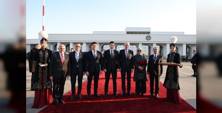 Kurtulmuş, Kırgızistan'a ulaştı