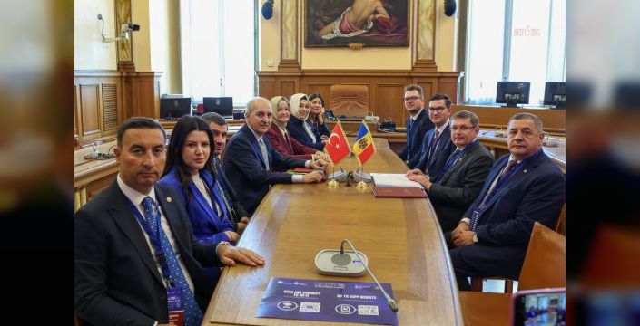 Kurtulmuş, Roma'da Moldova Meclis Başkanı ile görüştü