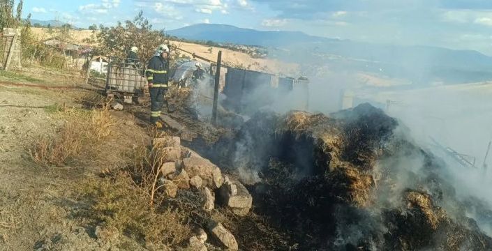 Kütahya'da ahır yangınında bir kişi hayatını kaybetti