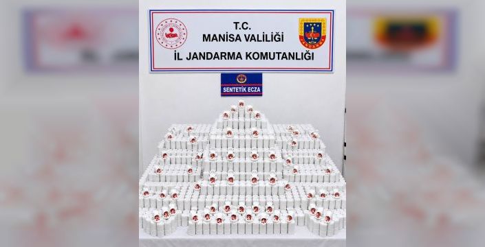 Manisa'da uyuşturucu operasyonlarında 86 bin 654 hap ele geçirildi