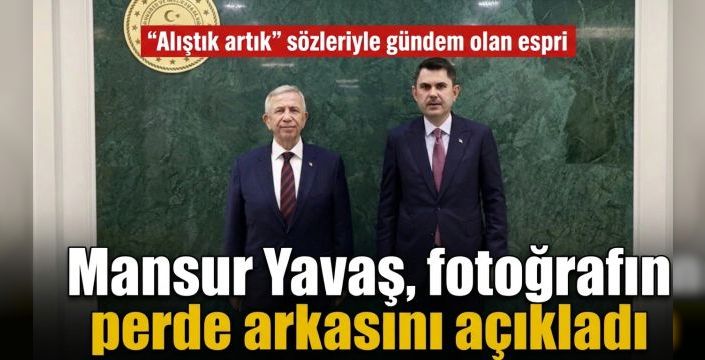 Mansur Yavaş, fotoğrafın perde arkasını açıkladı! “Alıştık artık” sözleriyle gündem olan espri