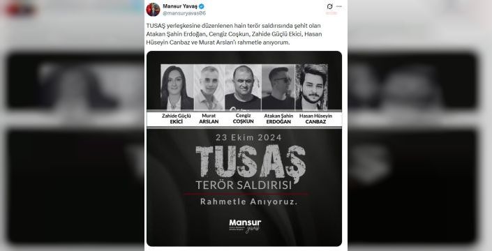 Mansur Yavaş, TUSAŞ saldırısı şehitlerini andı