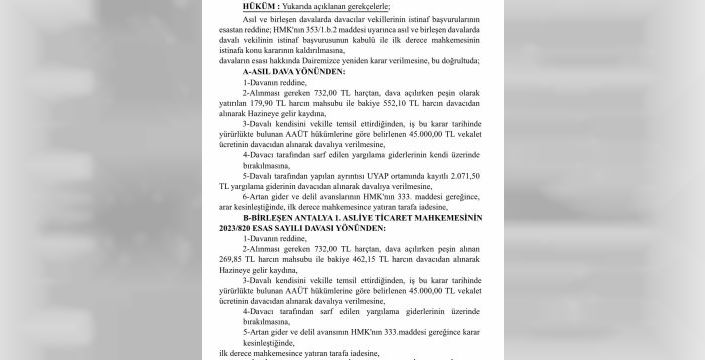 Martı TAG davasında mahkeme, yasaklamayı reddetti
