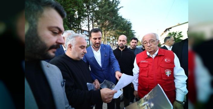 Özdemir, selden etkilenen Şile'yi ziyaret etti