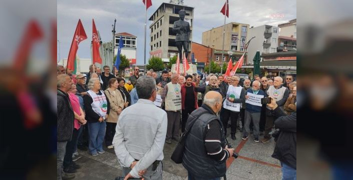 Pazar'da Halk TV'ye kayyum atanmasına protesto düzenlendi