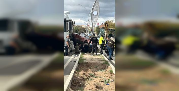 Polatlı'daki çarpışmada 5 kişi yaralandı