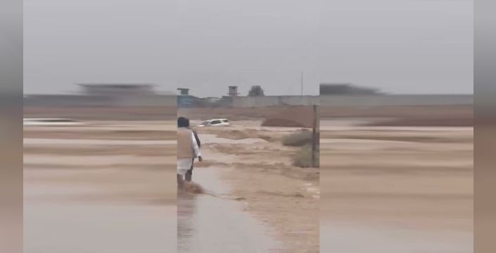 Rakka'da sel sularına kapılan bir kişi hayatını kaybetti