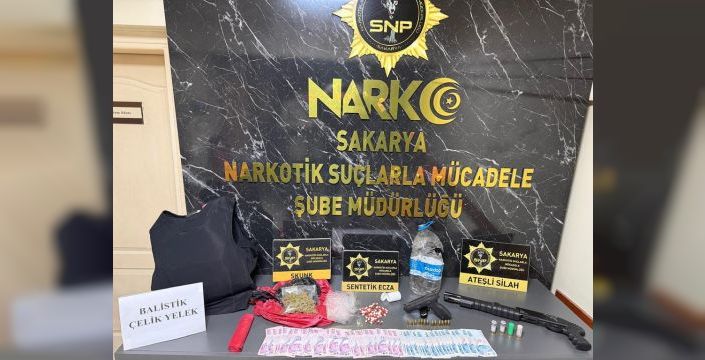 Sakarya'da uyuşturucu madde operasyonunda 3 kişi tutuklandı