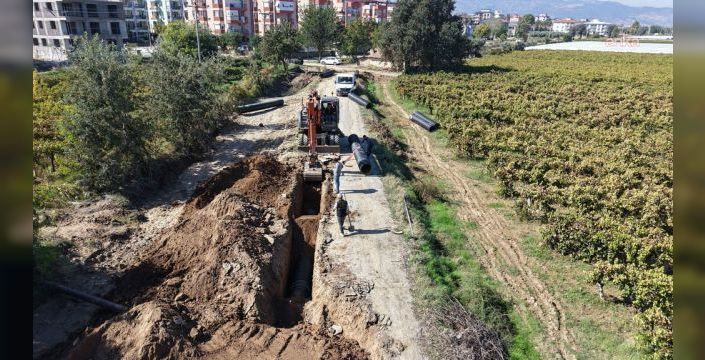 Sarıgöl'de Ayan Mahallesi için 1.200 metrelik yağmur suyu hattı