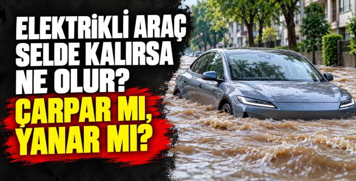 Sel suyunda kalan elektrikli araçlarda gizli tehlike!