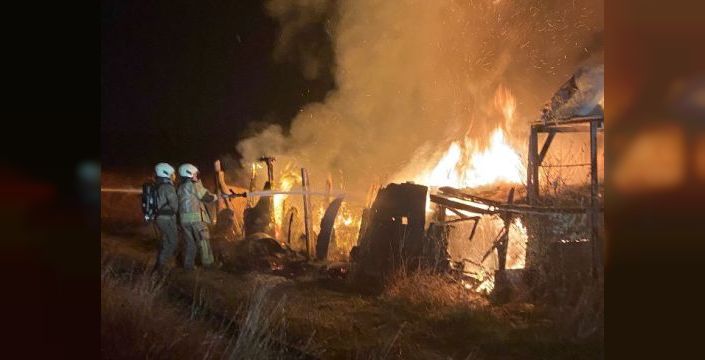 Silivri'deki şantiye konteynerinde yangın çıktı