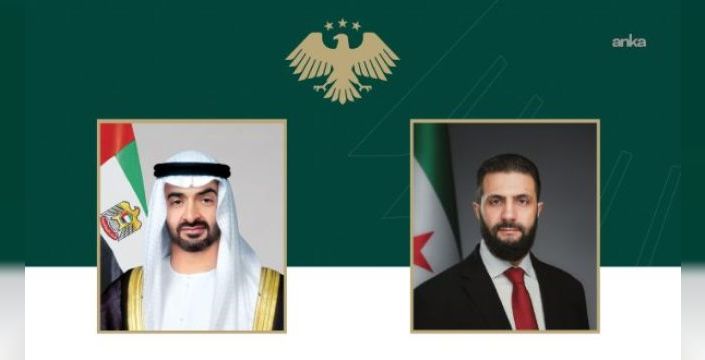 Suriye ve BAE liderleri telefonla görüştü