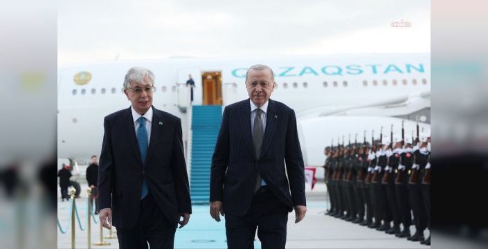 Tokayev, Ankara'da resmi törenle karşılandı