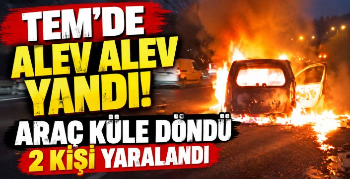 Seyir halindeyken alev aldı! Araçtan geriye hurda yığını kaldı
