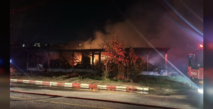 Yalova'da mobilya imalathanesinde yangın çıktı