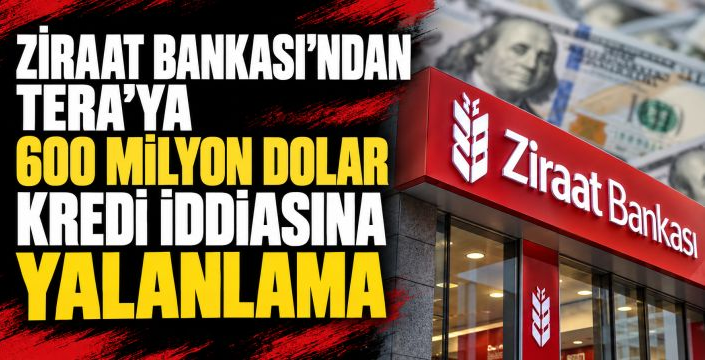 Ziraat Bankası’ndan sosyal medya hesabı üzerinden Tera Yatırım açıklaması